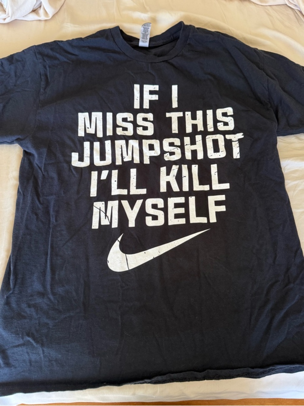 Distressed Tshirt Medium Funny